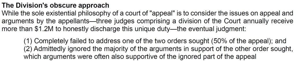 Amélie Trotignon, SFU v. TRUTH; letter to Justice Bauman, Background, court's corruption 01