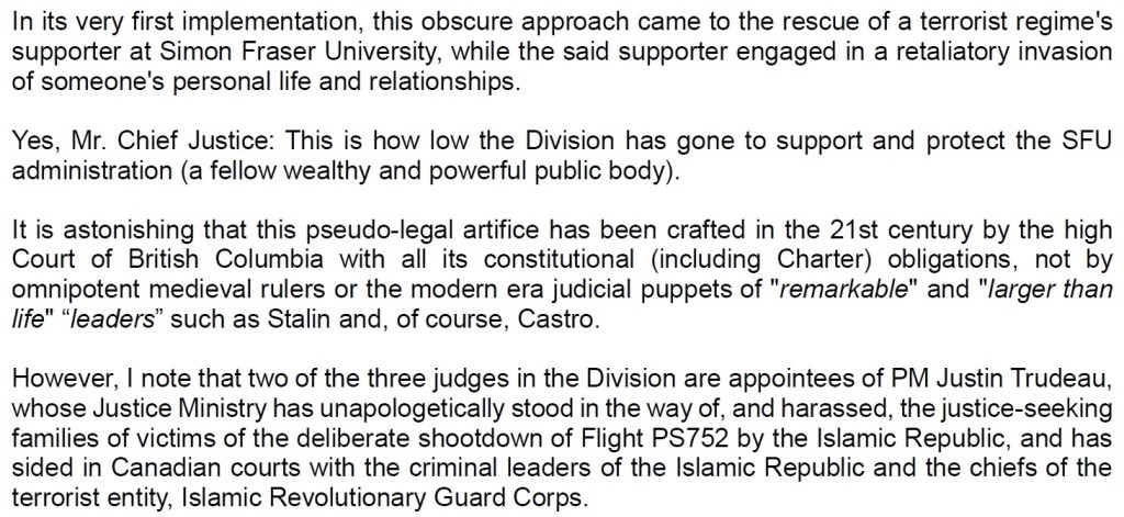 Amelie Trotignon, SFU letter to Bauman-5-covering up for terrorists